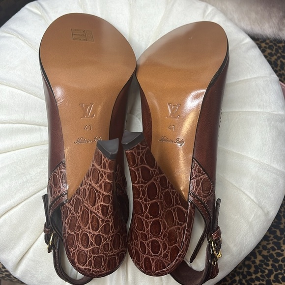 LOUIS VUITTON Crocodile Heels - Picture 3 of 12